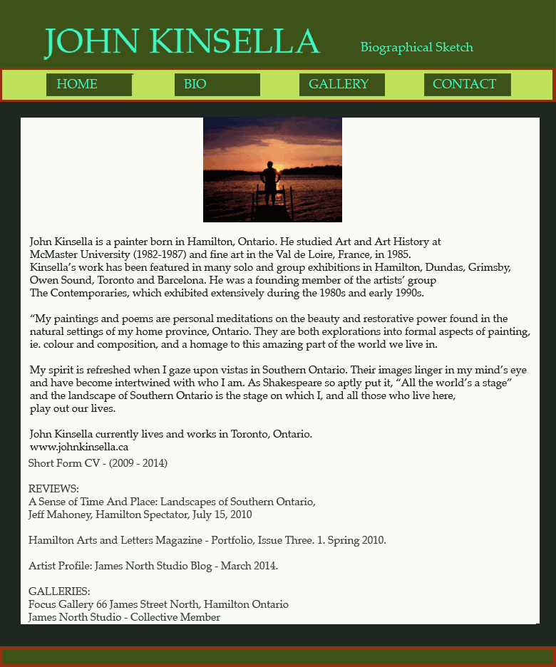 home page